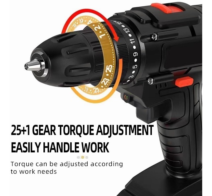 Furadeira Impacto Profissional Furadeiras 48v 2 Baterias - Imagem 5