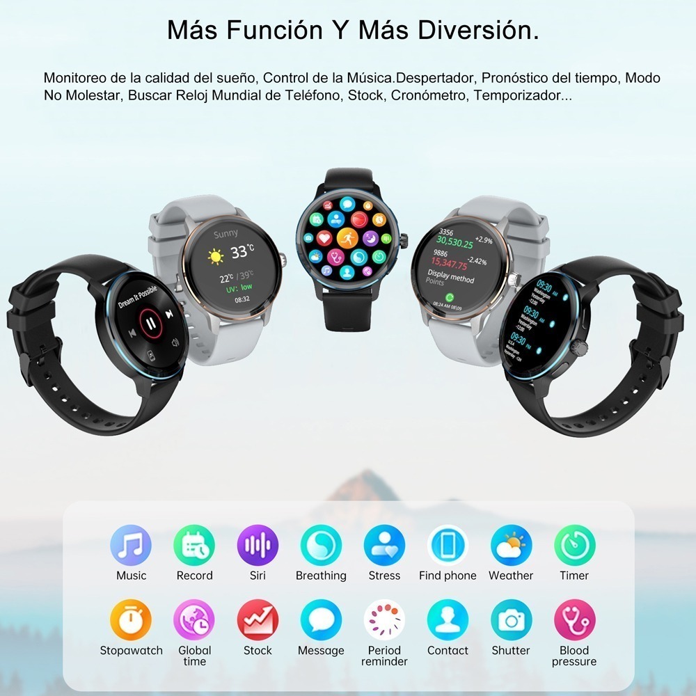 Smartwatch Para Homens E Mulheres, Esportes, Fitnes - Imagem 7
