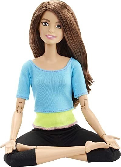 Boneca Barbie Feita Para Mover/top Azul Mattel Dpp74 - Imagem 2