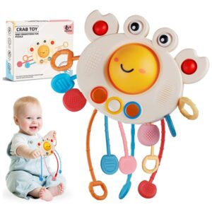 Brinquedos Sensoriais Para Bebês, Brinquedo De Silicone Pull