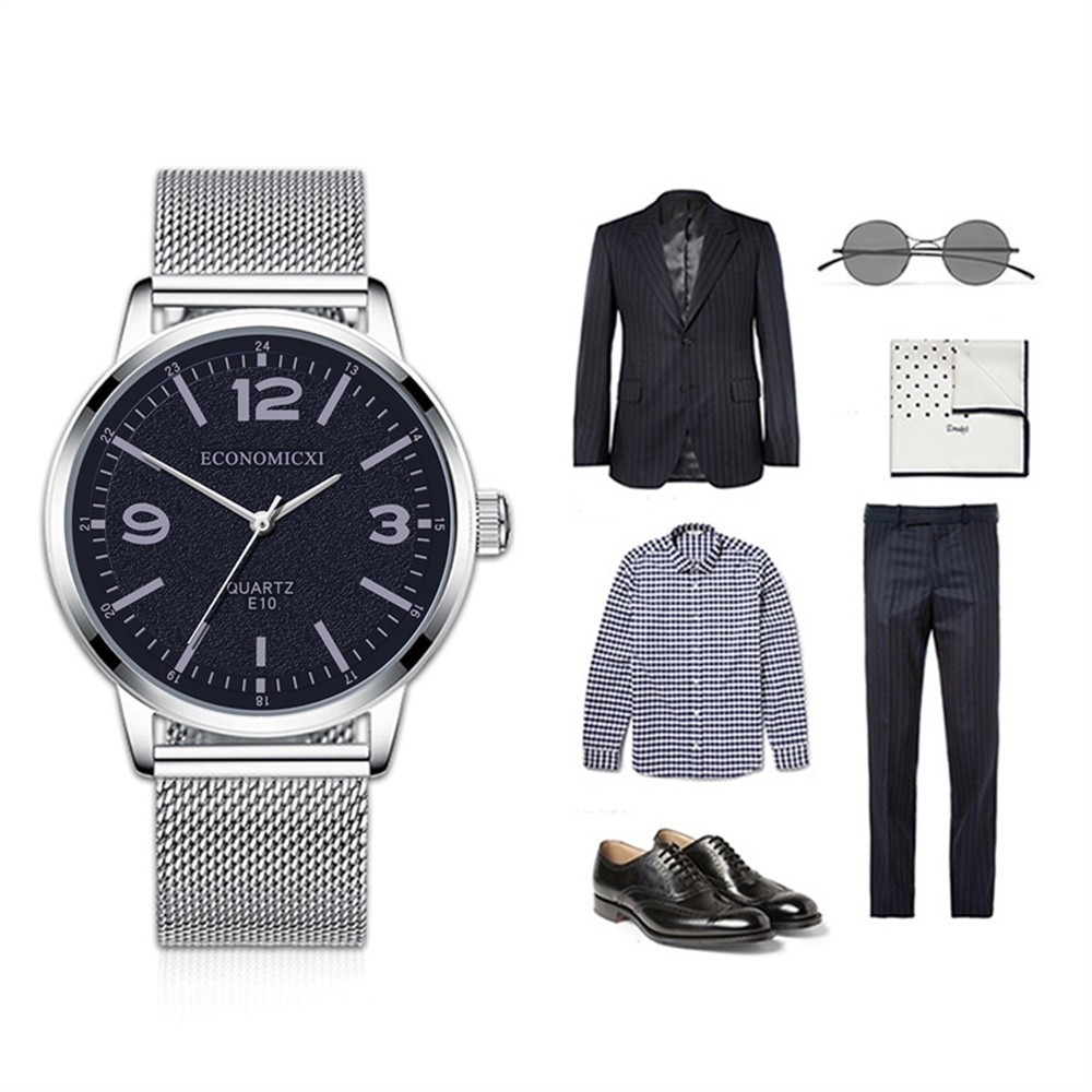 Relógio Masculino G Business Watch Simples Aço Inoxidável Me - Imagem 5