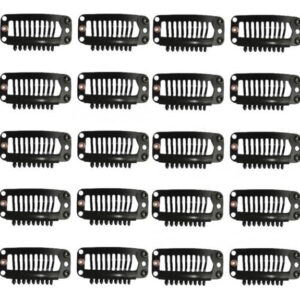 20 Pçs Extensão Do Clipes Snap Peruca Médio Clip Em 32mm