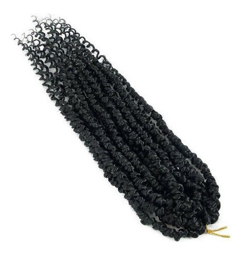 Aplique Cabelo Com Cachos Em Crochê De Ondas De Agua 3 Pcs - Imagem 3