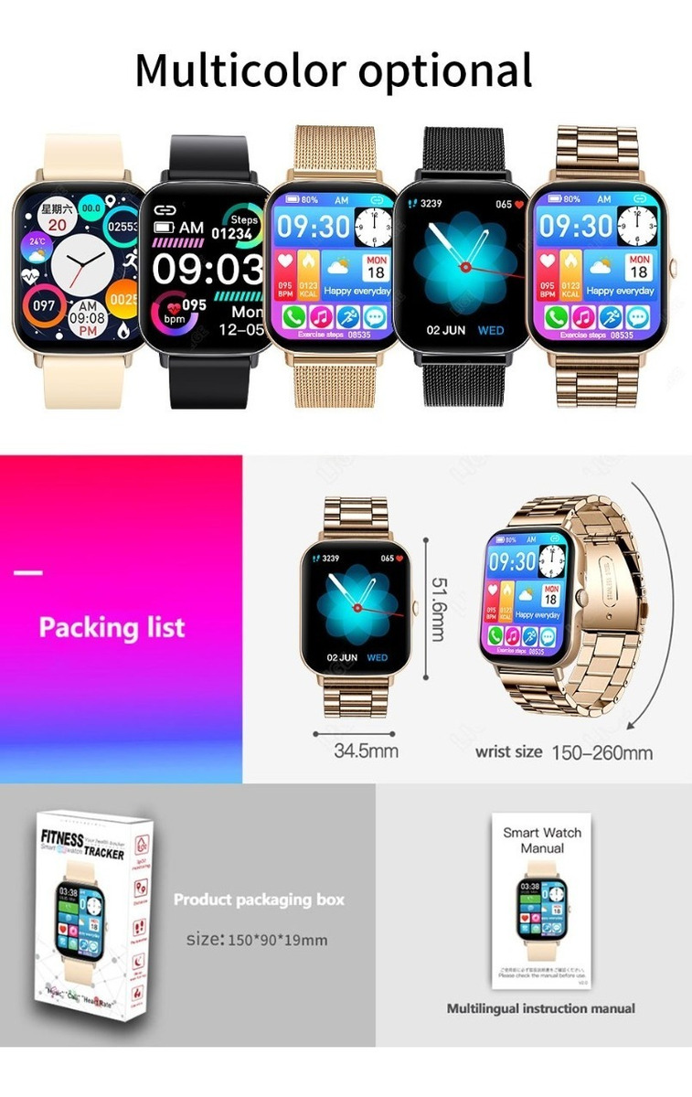 Smartwatch Bluetooth Esportivo À Prova D'água - Imagem 18