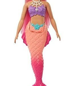 Boneca De Sereia Barbie Dreamtopia Com Cabelo Rosa Curvilíne