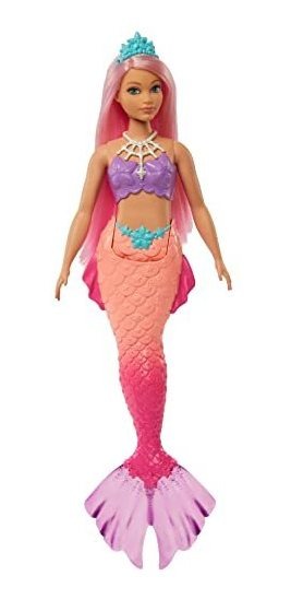Boneca De Sereia Barbie Dreamtopia Com Cabelo Rosa Curvilíne