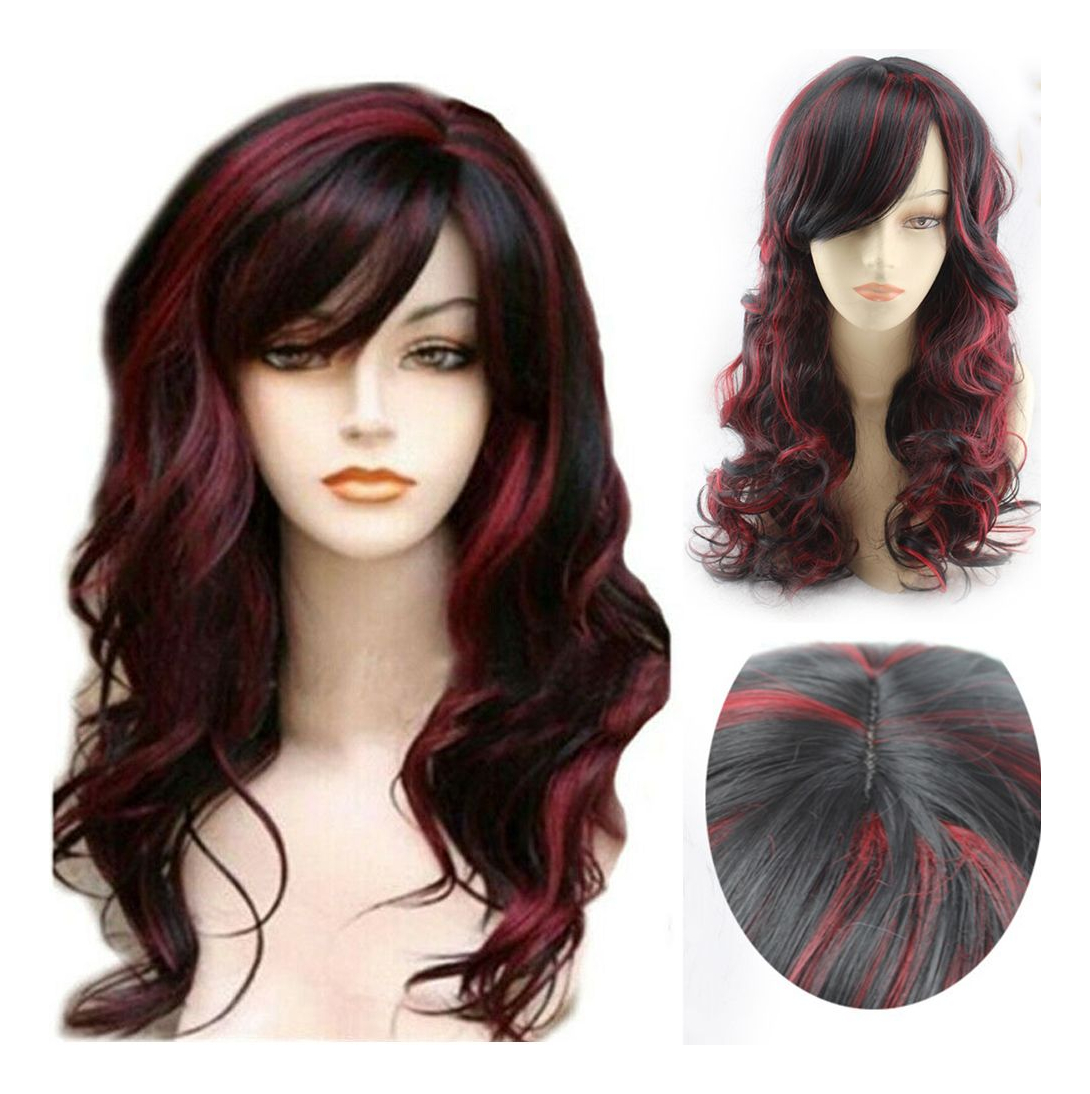 Perucas Longas Encaracoladas Peruca De Cabelo Ombreparty Per - Imagem 9