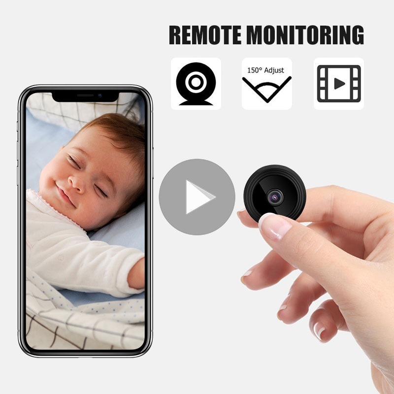 Hd 1080p Visão Noturna Movimento Câmera De Vídeo Telefone Ap - Imagem 8