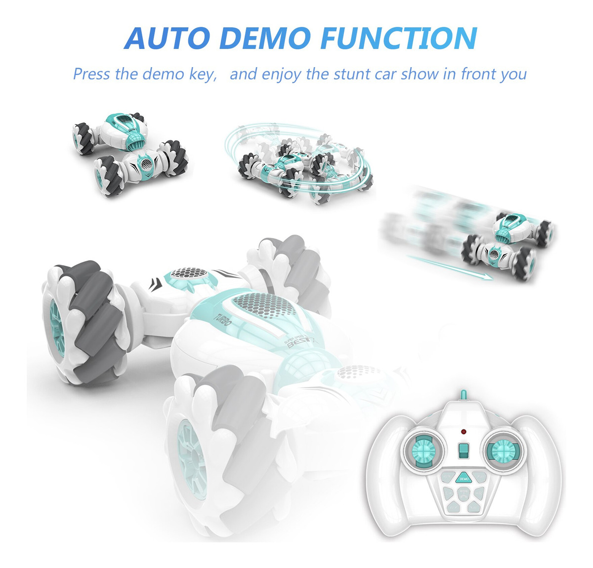 Carrinho S-012 Rc Stunt Car Controle Remoto E Gesto Sensor - Imagem 5