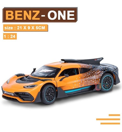 Carro Miniatural Benz Amg One Com Som E Luzes 1/24 - Imagem 6