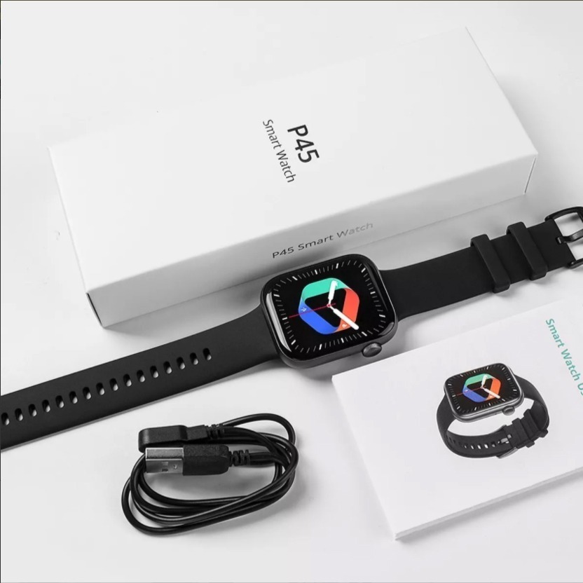 Smartwatch Impermeável Com Bluetooth Rosa Sobre Cinta Preta - Imagem 10