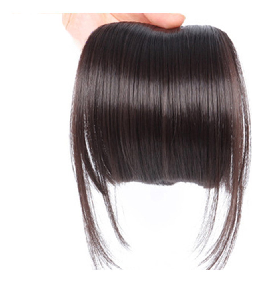 Peruca French Air Bangs, Cabelo Falso Invisível, Natural, Me - Imagem 10