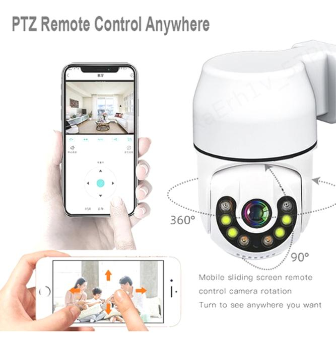 Câmera Ip Wi-fi De Segurança Doméstica Com Rotação 360, Câme - Imagem 6