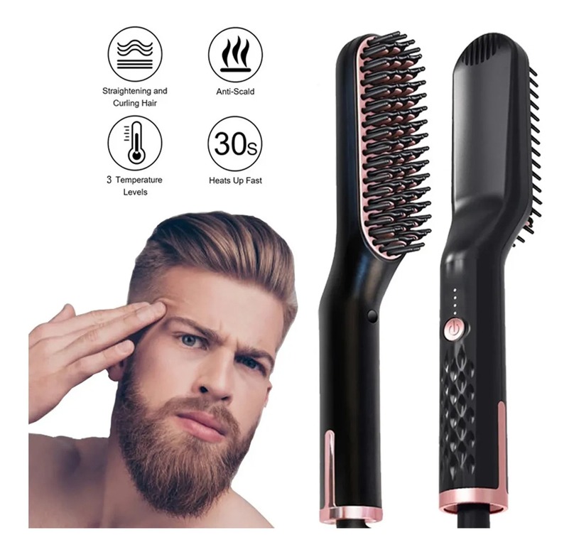 Chapinha Alisadora Para Homens Barba, Cabelo Pratico 220v