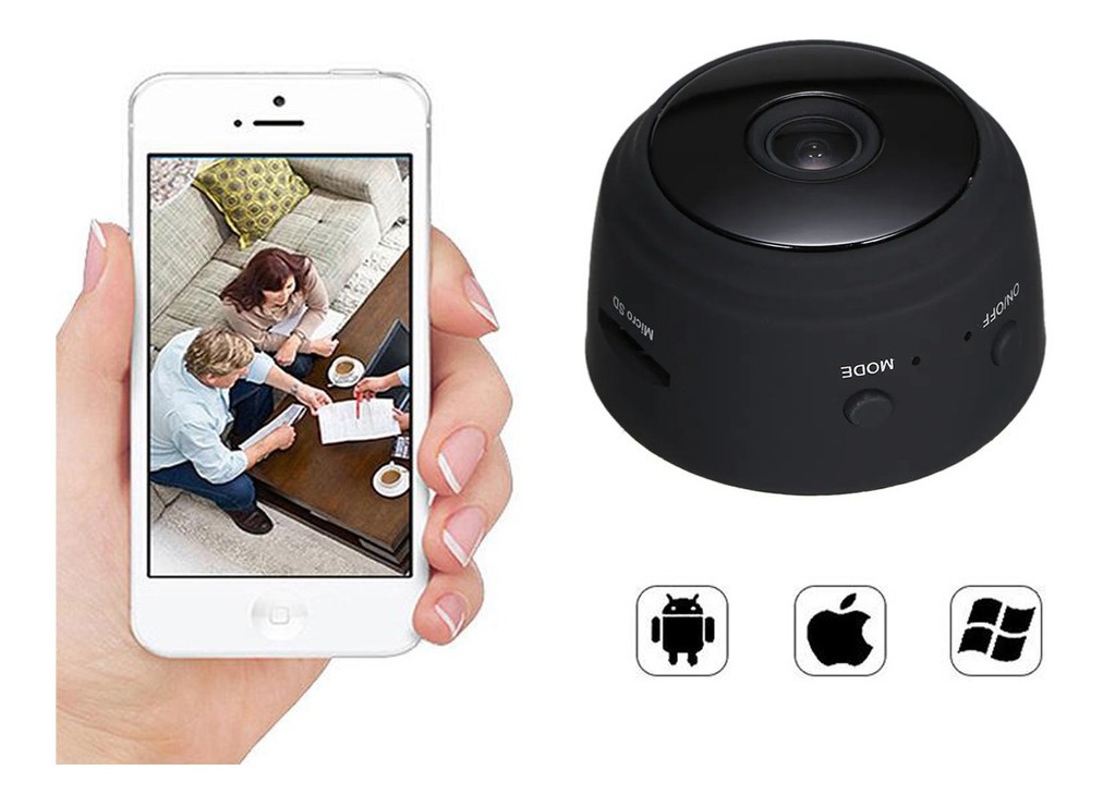 Mini Wifi Camera Hd 1080p Nanny Câmeras Escondidas