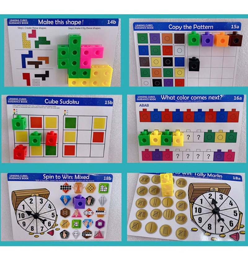 Cubo Matemático De Blocos De Construção Educacional Infantil - Imagem 8