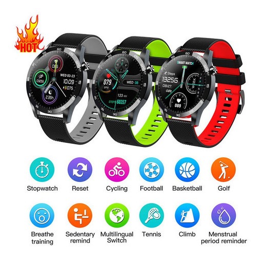 O Smartwatch Esportivo F22l Mede A Pressão Arterial - Imagem 2