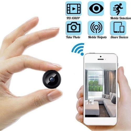 Mini Câmera Wi-fi Hd 1080p Escondida Câmera Espiã Babá