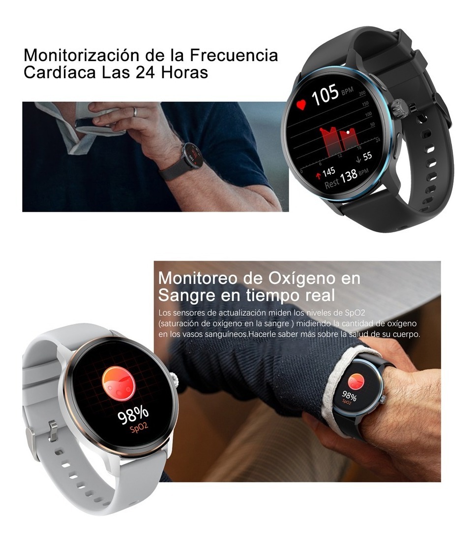 Smartwatch Para Homens E Mulheres, Esportes, Fitnes - Imagem 14