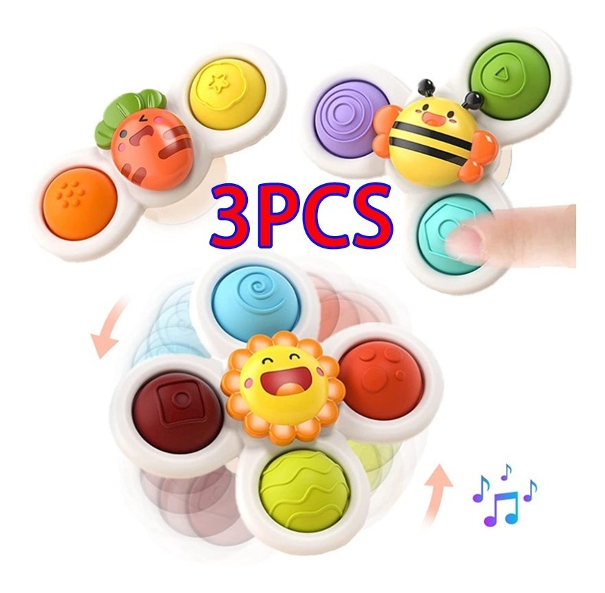Brinquedo Para Bebês, Brinquedo Giratório, Ventosa, Pião A - Imagem 8