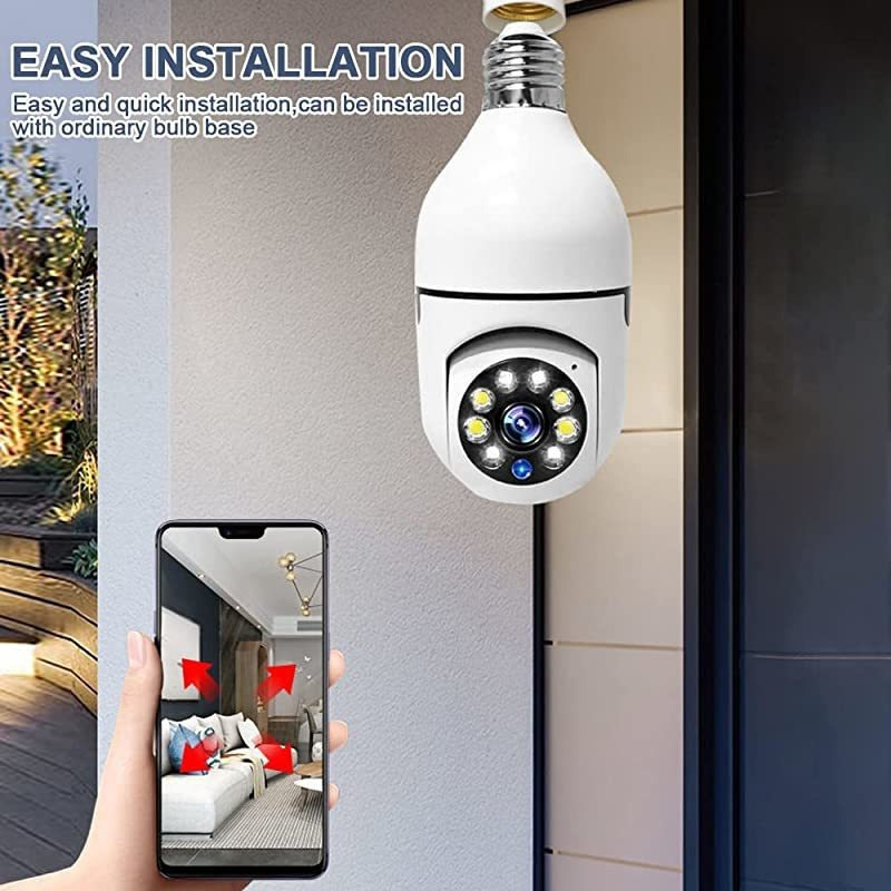 Câmera Espiã Foco 360 Graus Wifi 880p Funciona Com App - Imagem 5