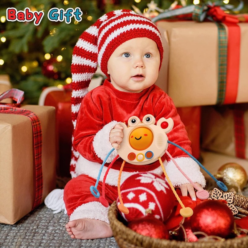 Brinquedos Sensoriais Para Bebês, Brinquedo De Silicone Pull - Imagem 8