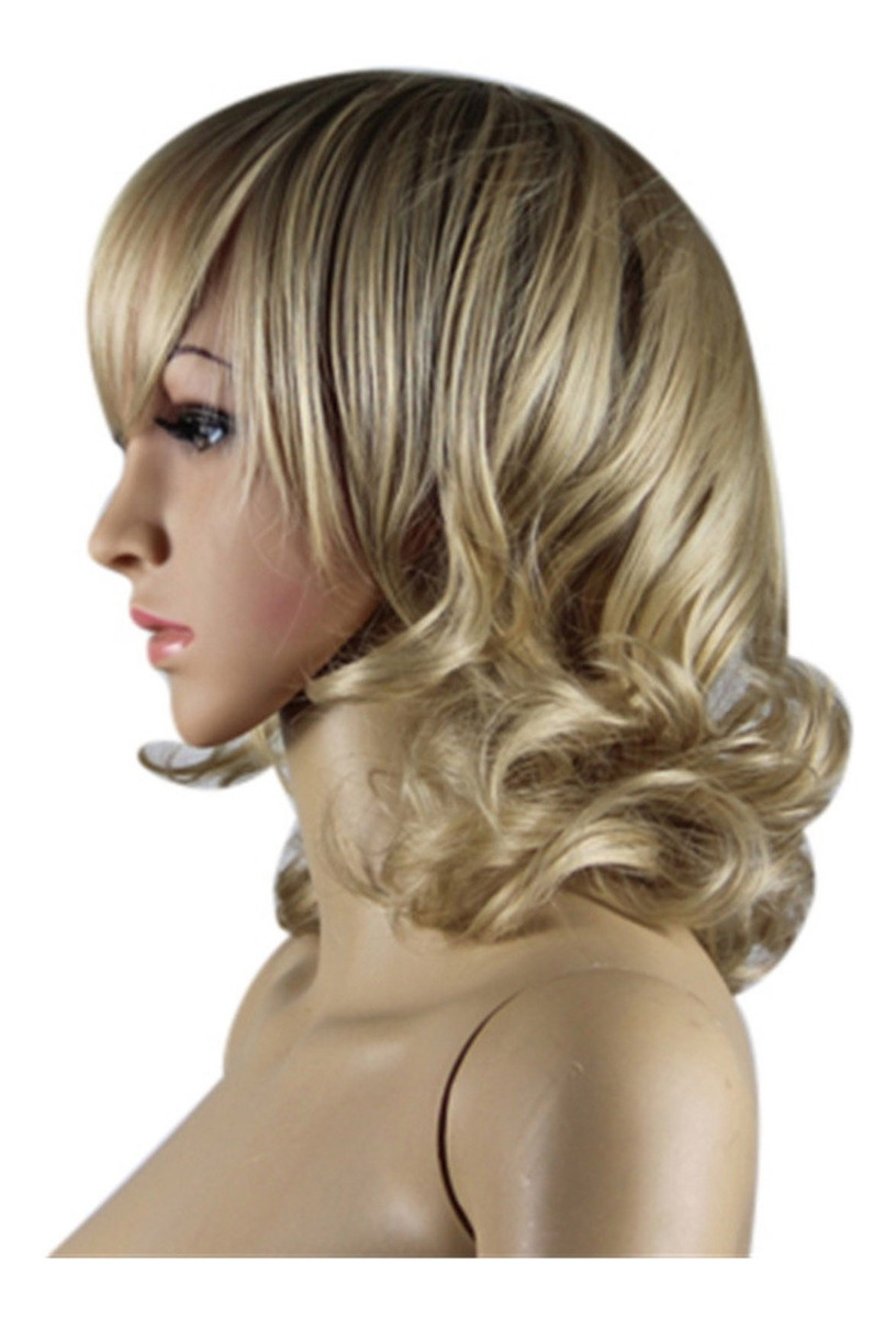 Peruca Frontal Feminina, Loira, Longa, Ondulada, Peruca Comp - Imagem 7