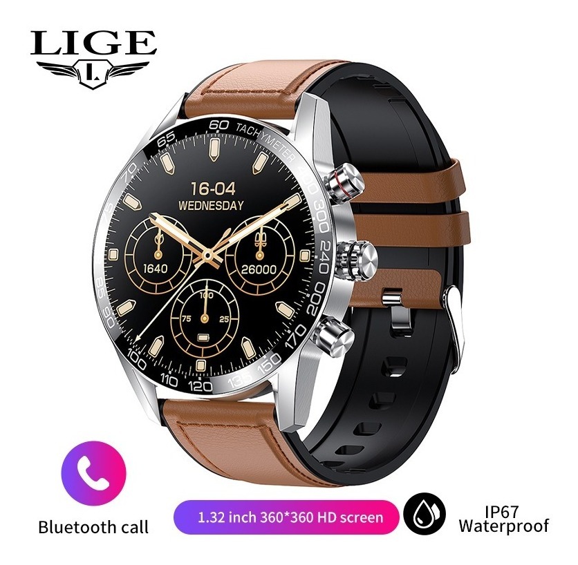 Smartwatch Masculino Esportivo À Prova D'água Bluetooth Lige - Imagem 13