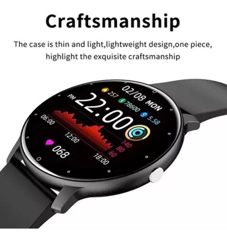 Smartwatch Para Xiaomi Huawei Zl02 Health Tracker - Imagem 4