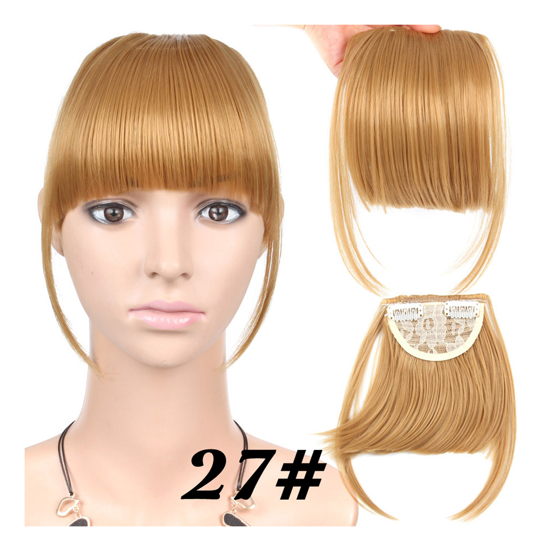 Peruca French Air Bangs, Cabelo Falso Invisível, Natural, Me - Imagem 23