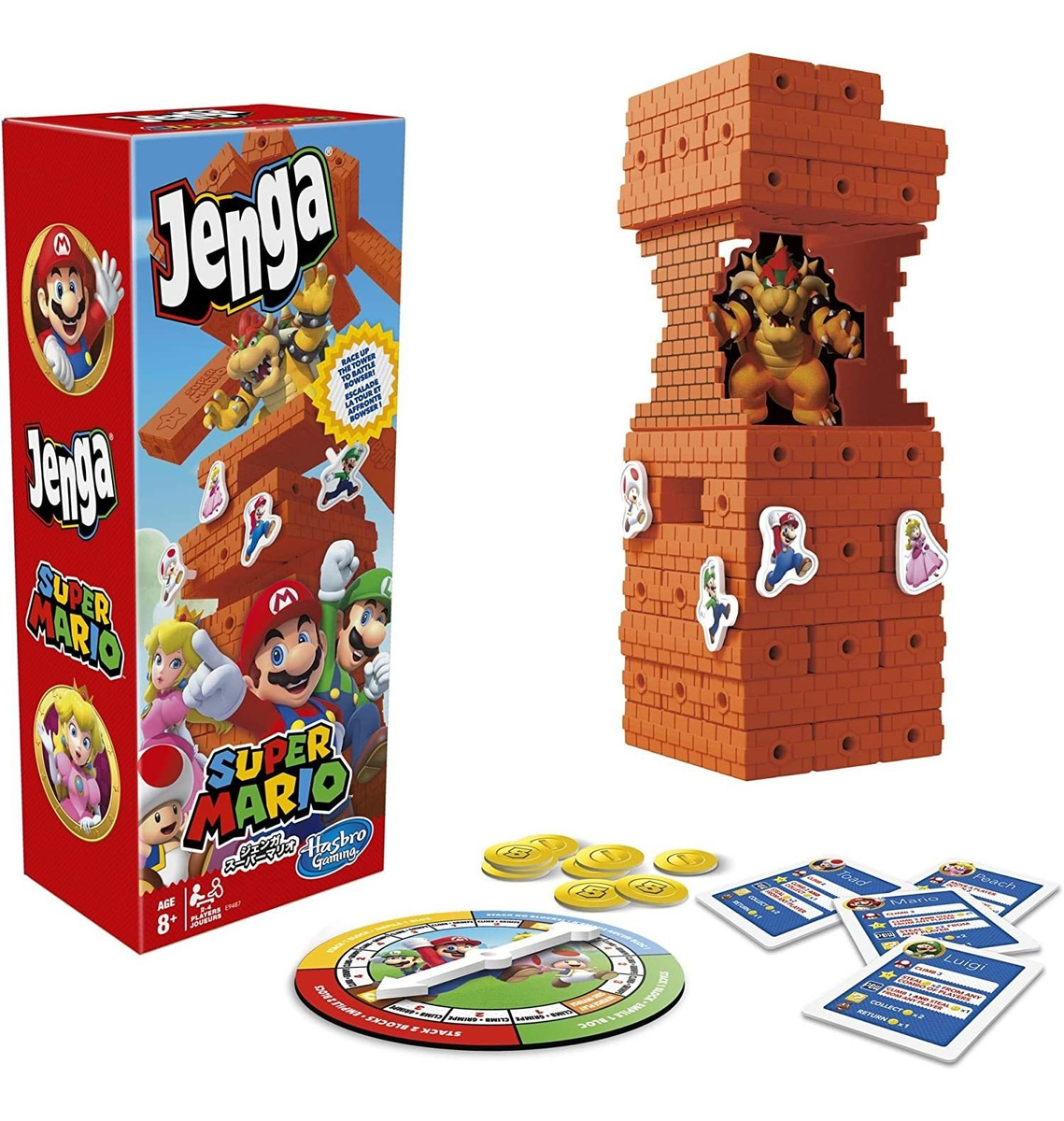 Bloco De Jogo Hasbro Gaming Jenga Super Mario Edition