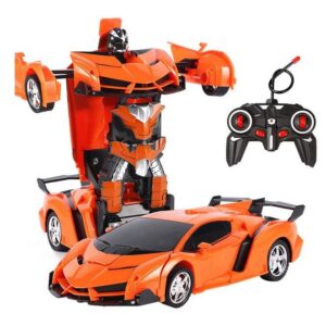 Carrinho Vira Robo Bateria Recarregável Controle Remoto