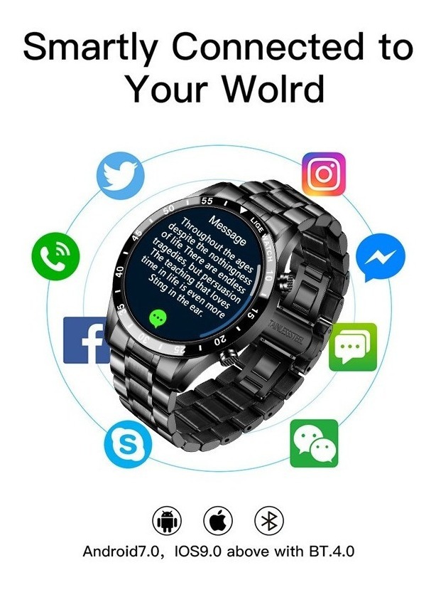 Smartwatch Casual Masculino À Prova De Água - Imagem 7