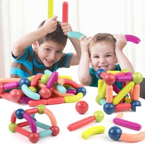 20pcs Big Size Magnetic Stick Building Blocks Ímãs Para Cria - Imagem 3