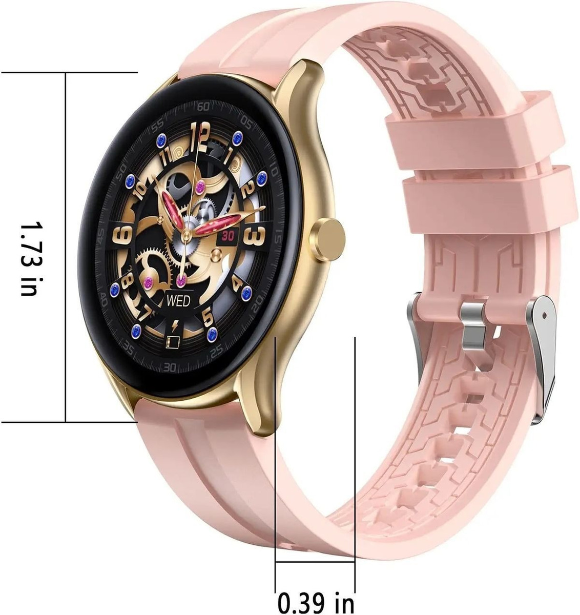 Smartwatch Para Mulheres Homens Fitness Tracker Wat - Imagem 2