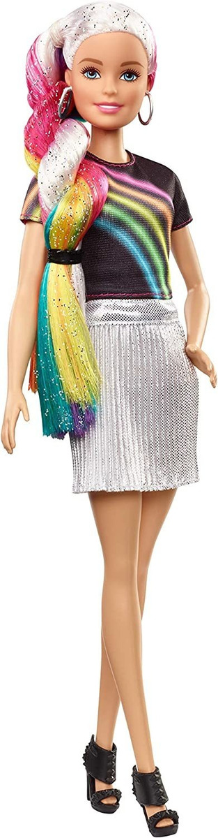 Boneca De Cabelo Barbie Rainbow Sparkle - Imagem 9