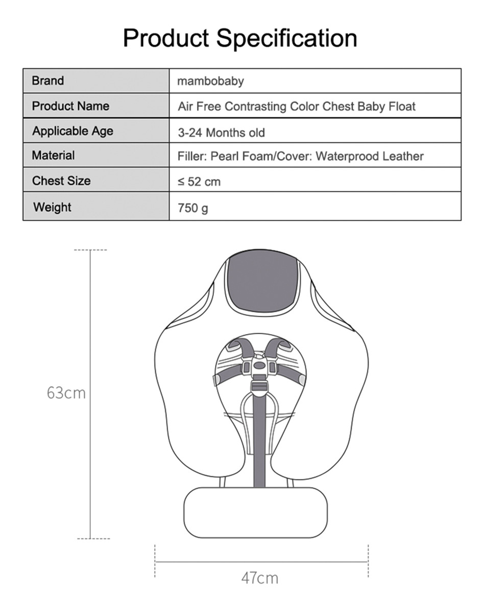 Baby Swim Float Não Inflável Soft With Sun Canopy Blue - Imagem 3