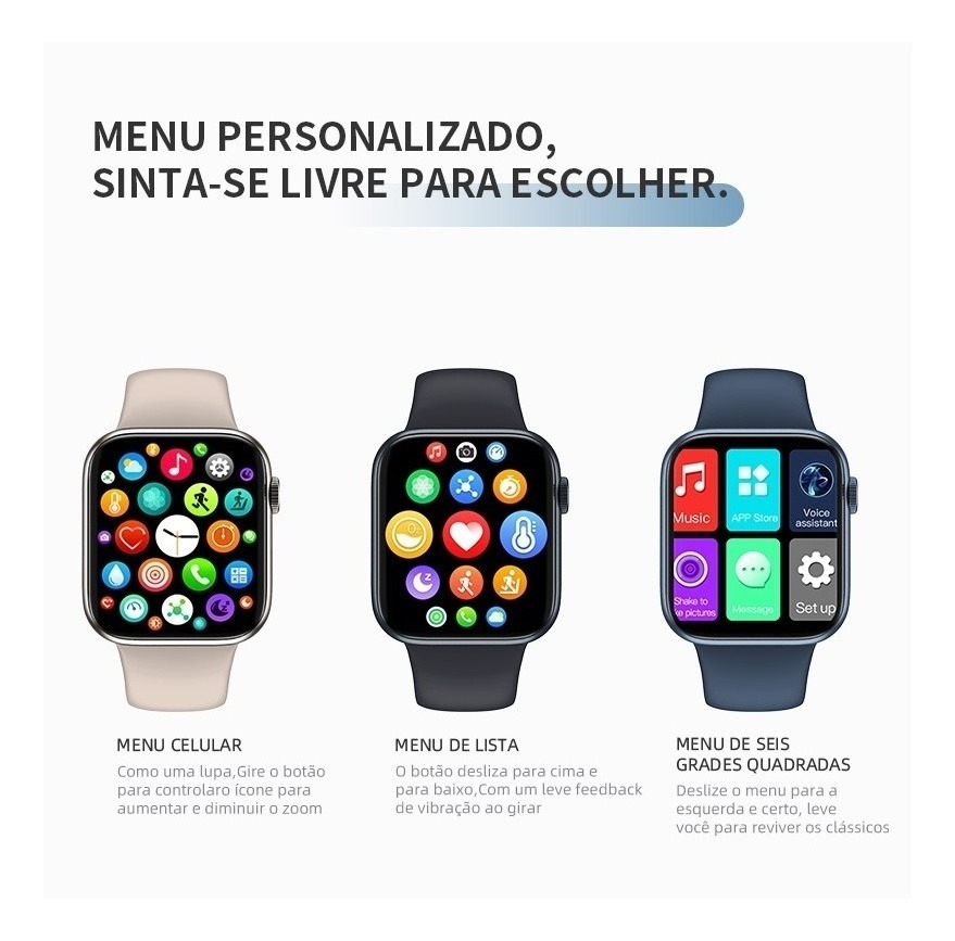 Jestop Smartwatch Hw17 Série 7 2022 Para Android 10+/ Ios 10 - Imagem 3