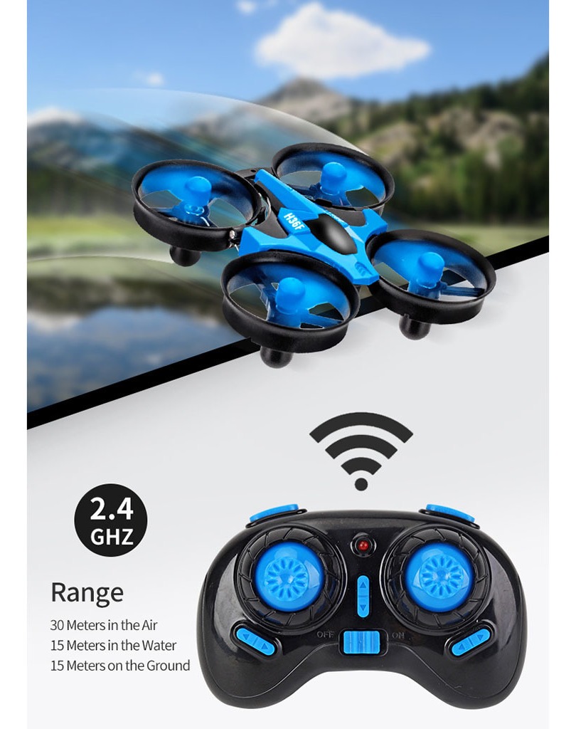 3 Em 1 Mini Rc Drone/barco/carro 4ch Kids Controle Remoto - Imagem 4