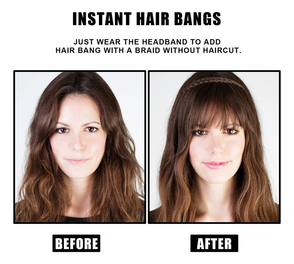 Peruca Pretty Girls Clip On Clip No Cabelo Dianteiro Franja - Imagem 3