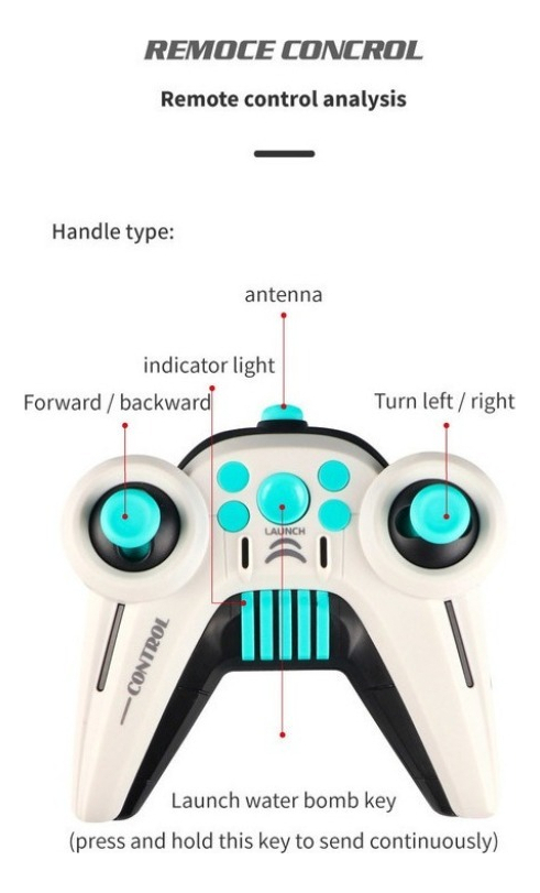 Carro De Brinquedo Tanque Com Controle Remoto Infantil - Imagem 7