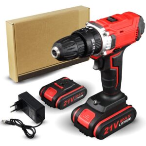 Furadeira De Impact Berbequim Elétrico Portátil 21v 1bateria