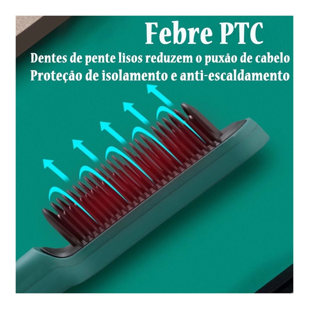 Basiqe Sleek Gold Escova Anion Cabelo Escova Basiqe Elegante - Imagem 6
