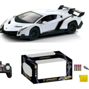 Carrinho Controle Remoto Lamborghin Acende Farol Led+pilhas
