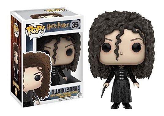 Boneco Funko Harry Potter Bellatrix Pop, Preto - Imagem 3