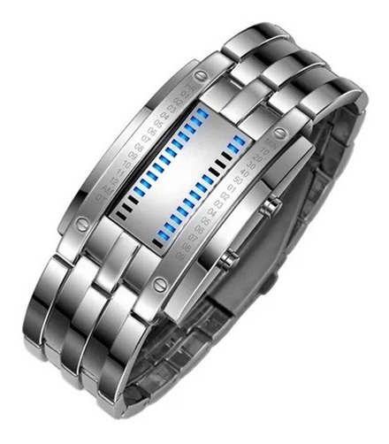 Relógio Digital Led Binário Matriz Masculina - Imagem 5