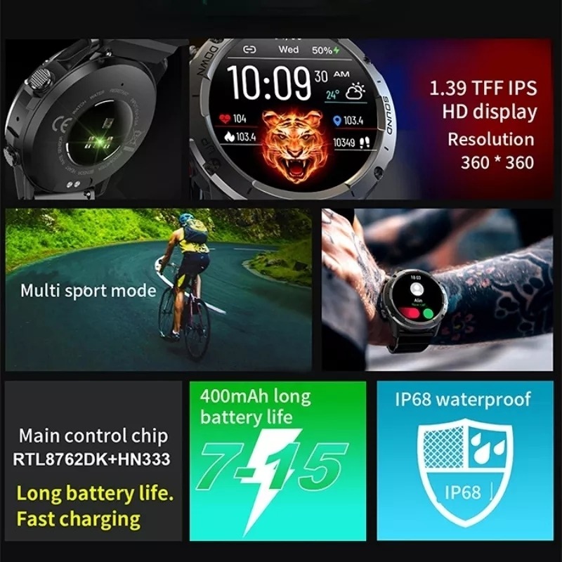 Smartwatch Para Homens E Mulheres, Rastreador De Fi - Imagem 5