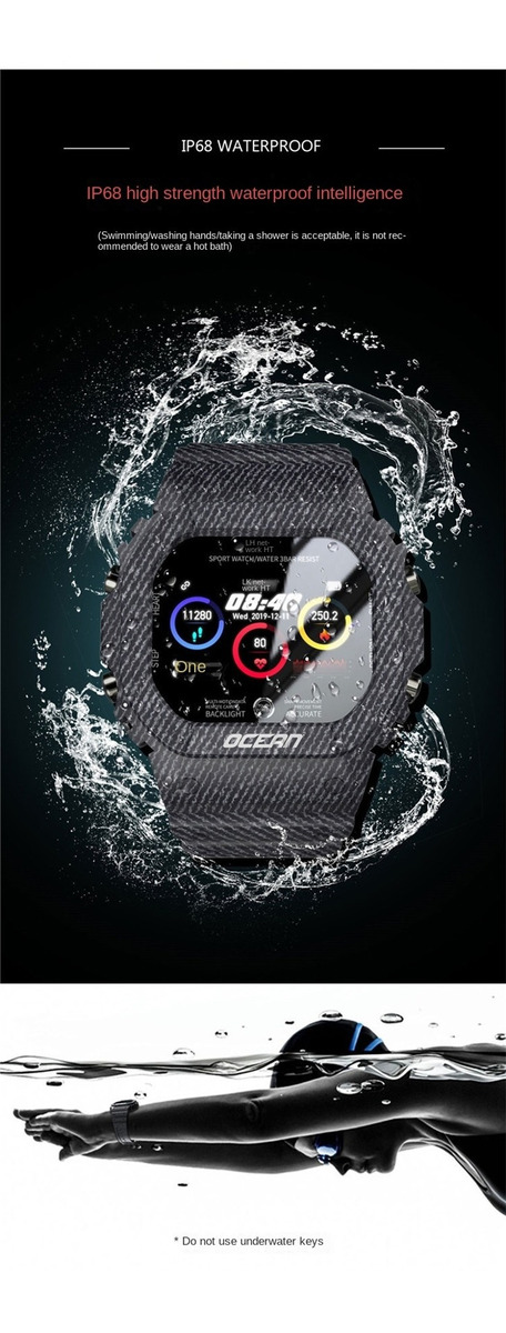 Lokmat Ocean Novo Smartwatch Ip68 Impermeável - Imagem 17