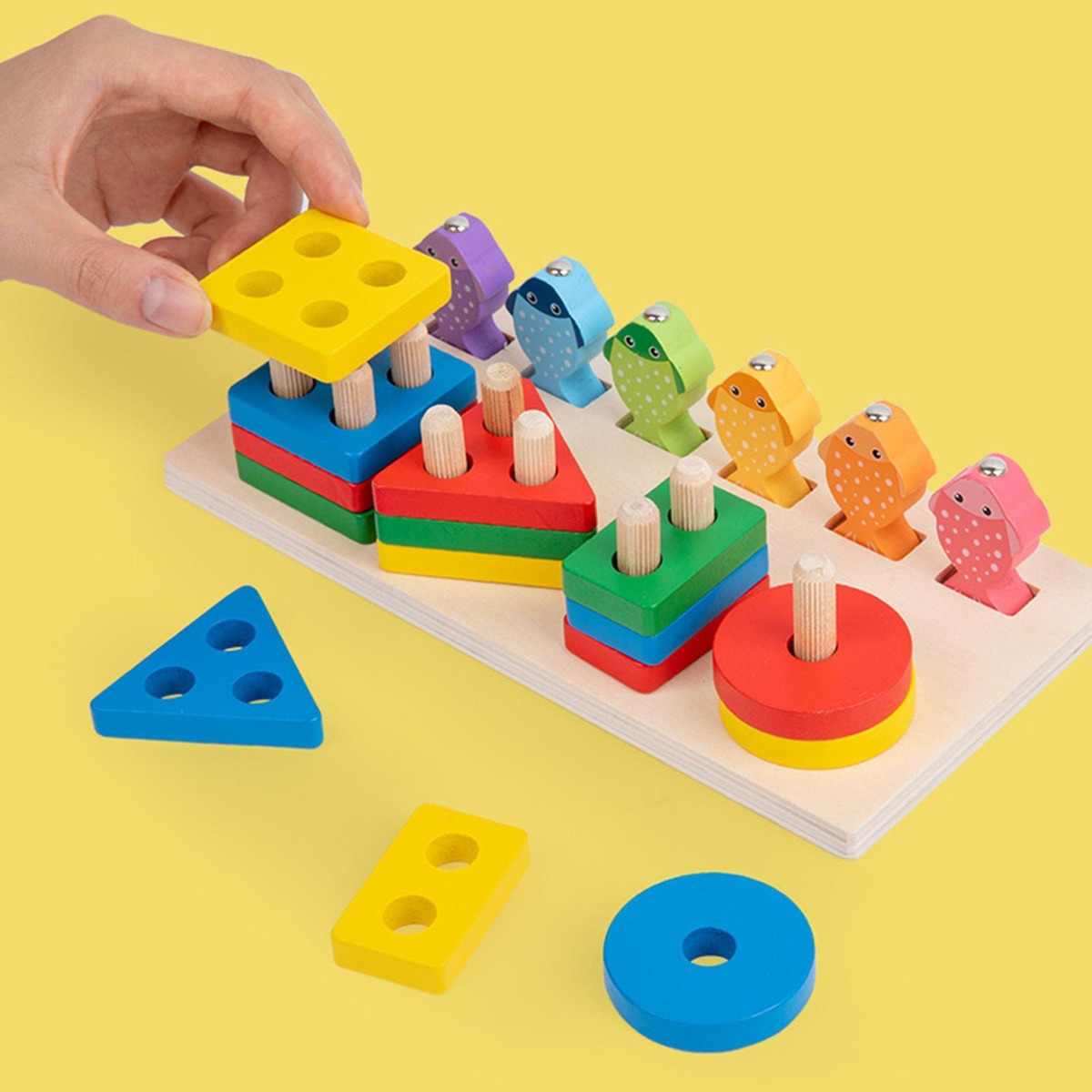 Conjunto De De Pesca Montessoriana Educativo Compatível Com - Imagem 6