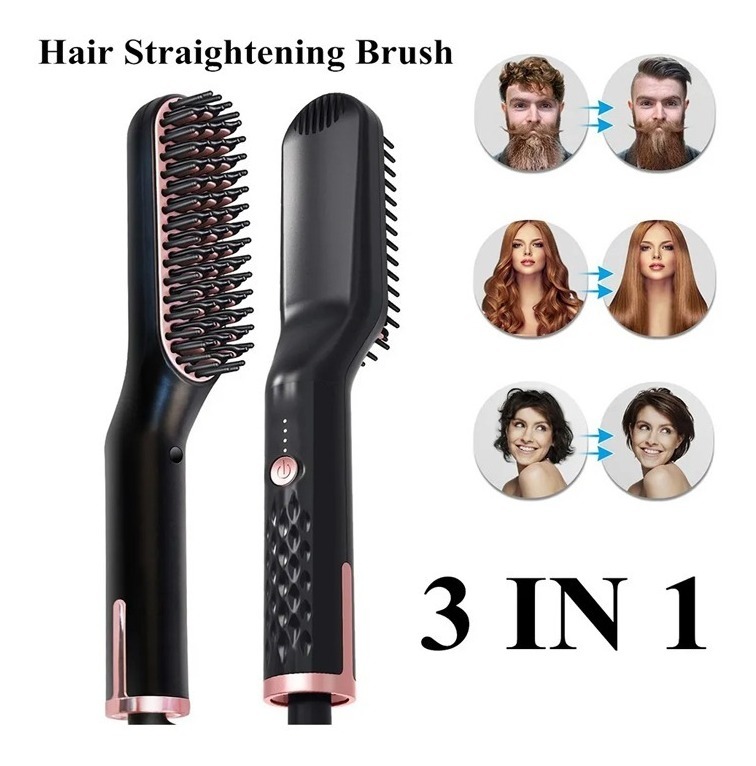Chapinha Pente Alisador Modelador Barba E Cabelo Masculino